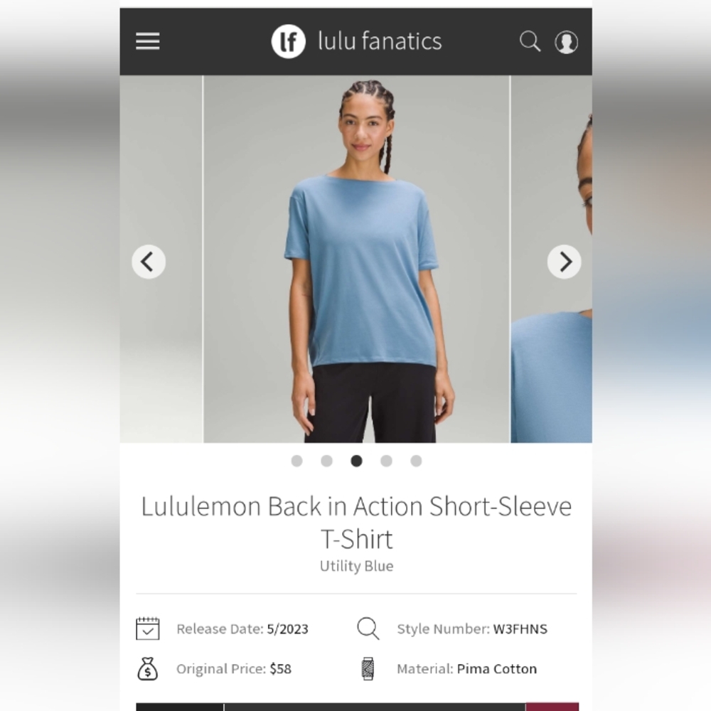 Lululemon Back In Action SS T-Shirt